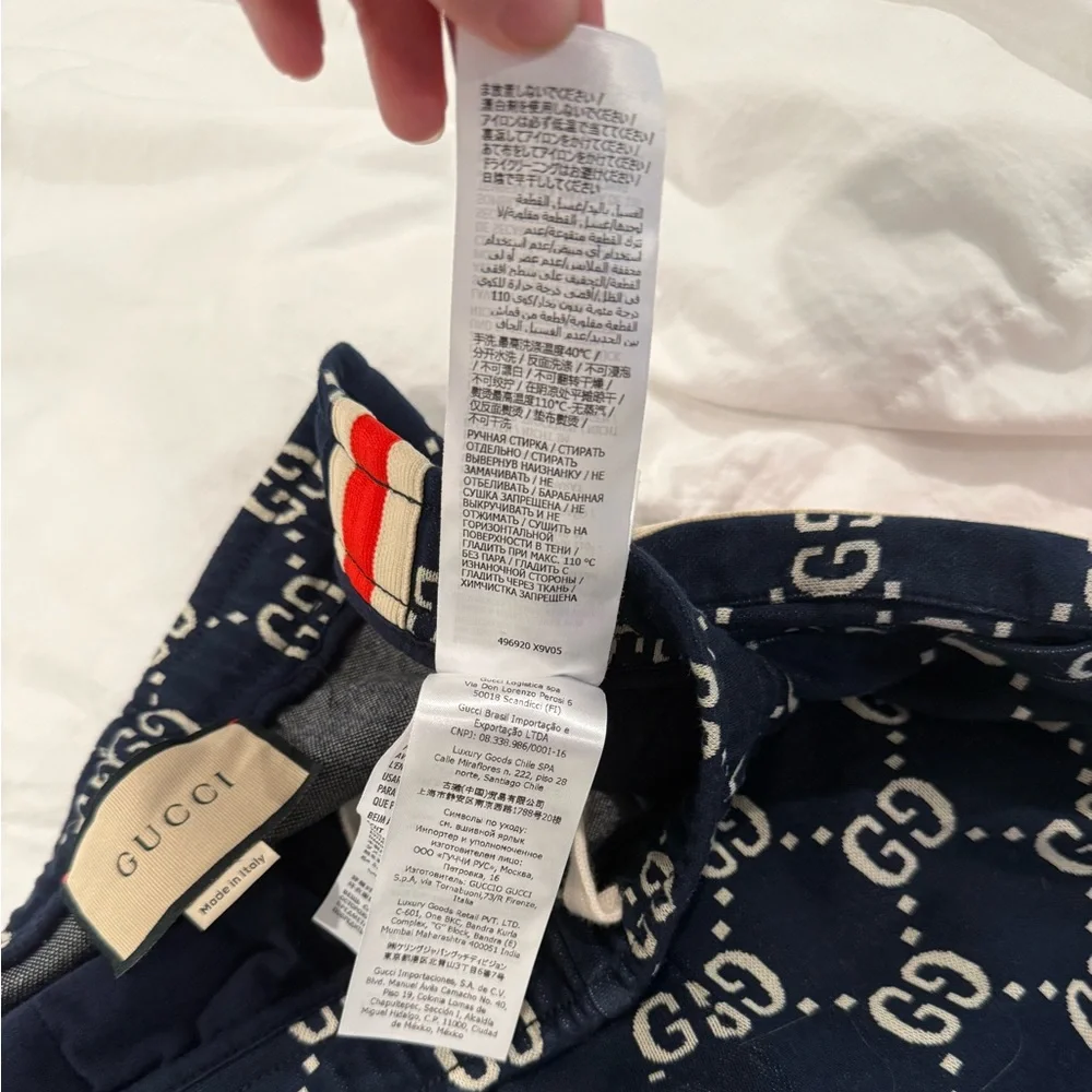Gucci GG Blue Jacquard Cotton Joggers Men’s Size Small - Picture 4 of 7